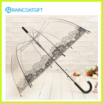 Gerader Werbungs-transparenter PVC-Regenschirm
